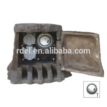 STONE SHAPE SOCKET ao ar livre com luz